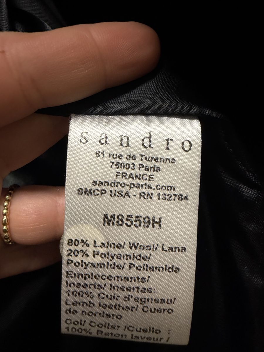Sandro Cappotti: Sandro Wintermantel mit Echtpelz, Gr. 36 – Usato da Horgen venduto da mavi08 3