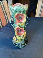 Antike Keramikvase “Mohnblumen”