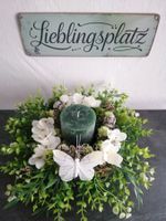🎯Tischdeko Kranz Schmetterling / Kerze