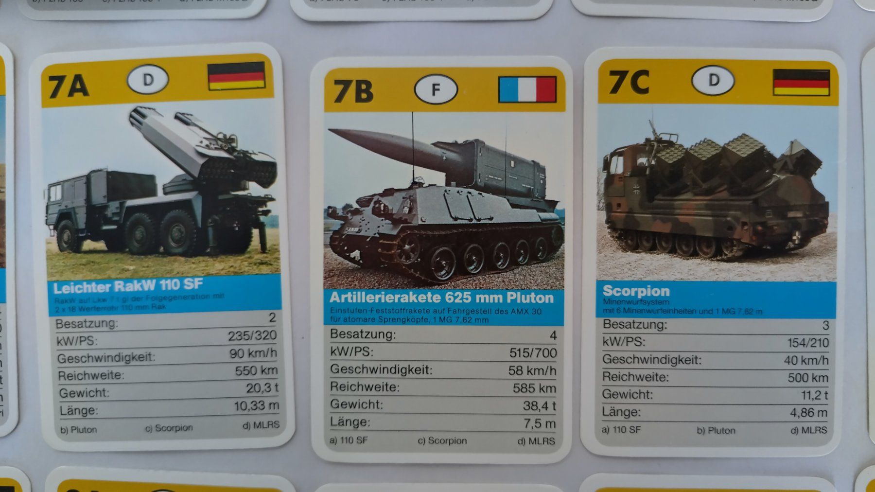 Giochi: Panzer Quartett / FX Schmid ©1988 ab Fr. 4.- – Usato da Bellach venduto da JingleJerry 6