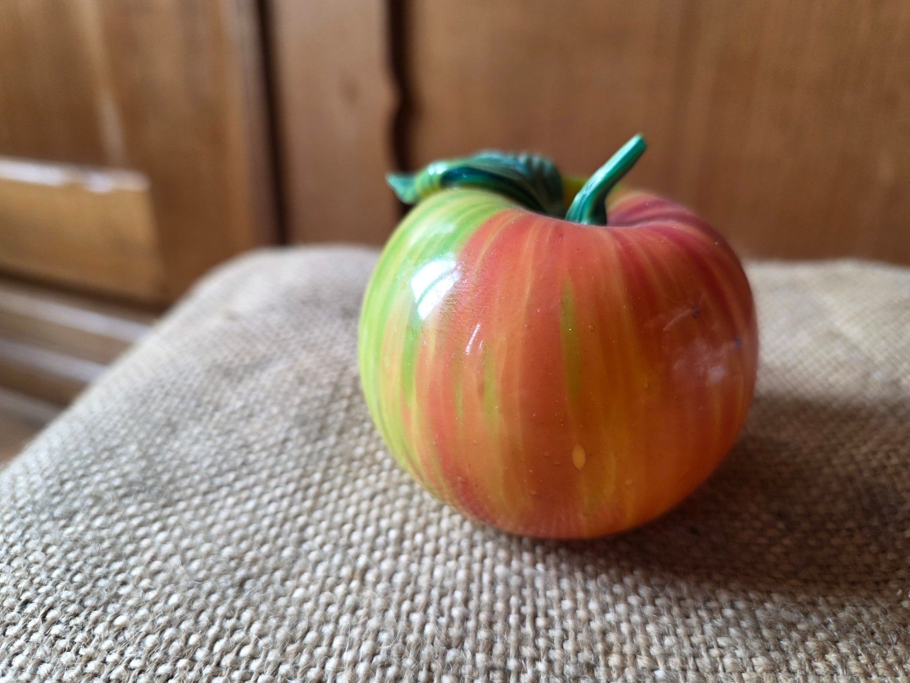 Statuette: Keramik Apfel 7 cm Figur echte Skulptur – Usato da Walterswil BE venduto da Lonitti 1