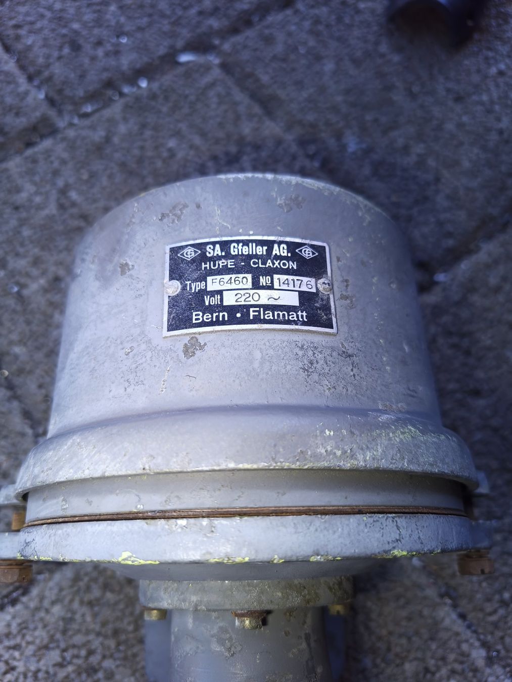 Sistemi d'allarme: Klaxon, Typ 6460, 220V - Vintage – Usato da Rupperswil venduto da scroogeengineer 1