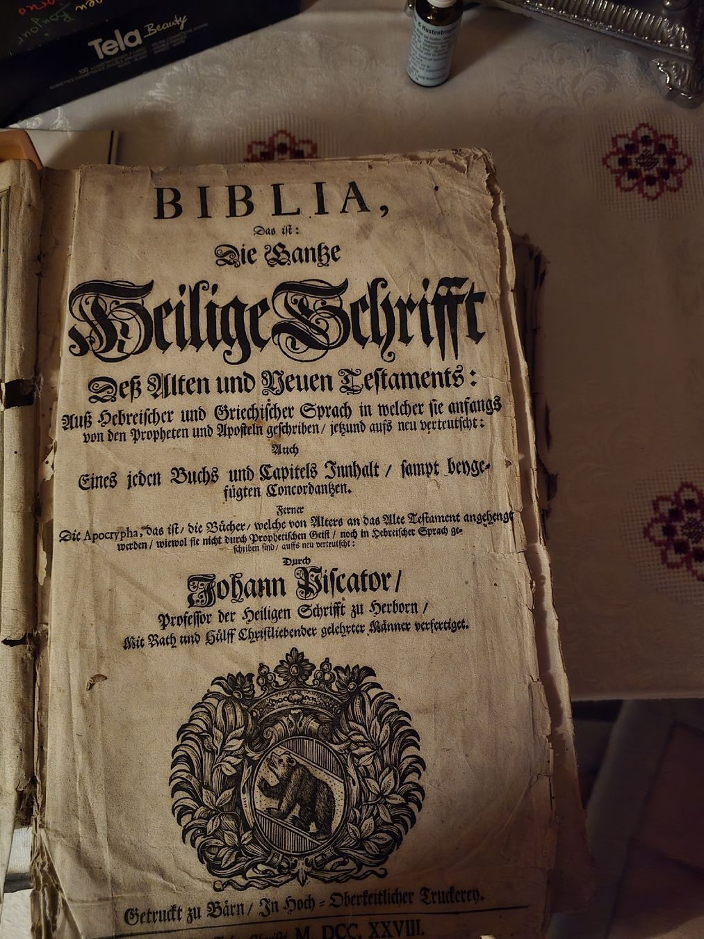 Libri: Bibel antik 1821 über 200 Jährig – Usato da Neuenkirch venduto da bachforelle06