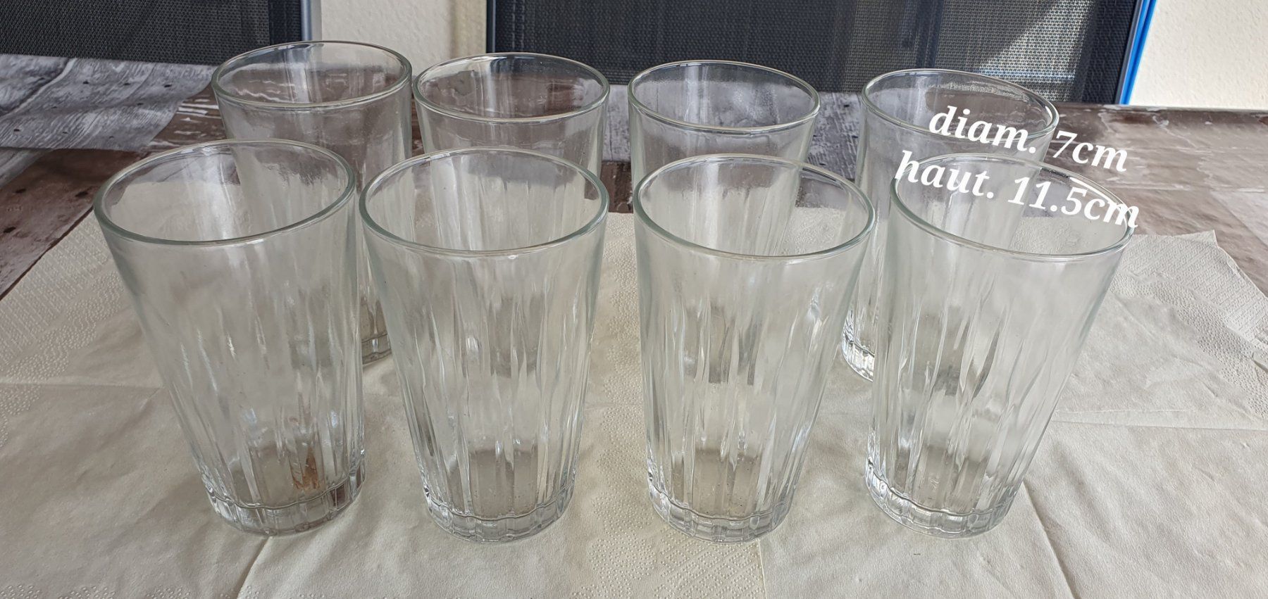 Gläser: 8 grands verres à eau – Neu (gemäss Beschreibung) aus Moutier von mar_7nrw