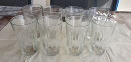8 grands verres à eau
