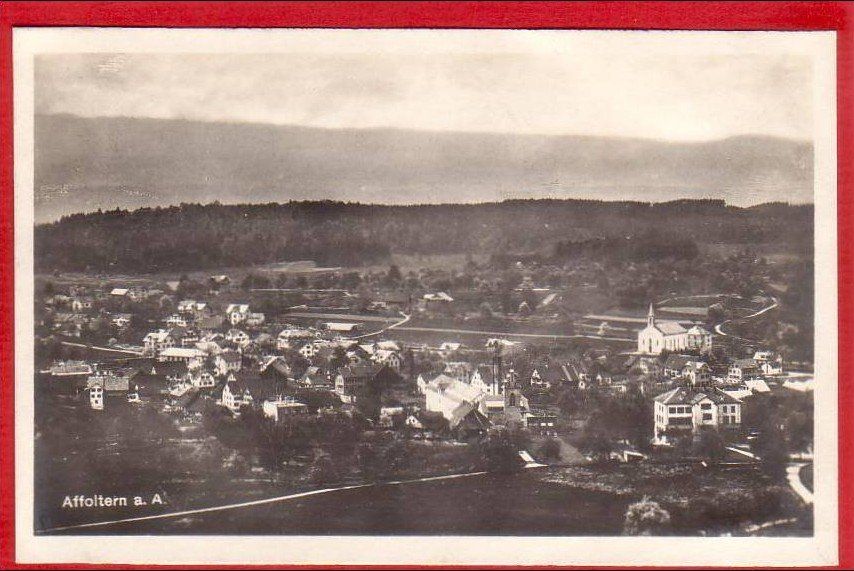 Cartoline postali: AFFOLTERN AM ALBIS 1928 – Usato da Grüningen venduto da Kartenlaube