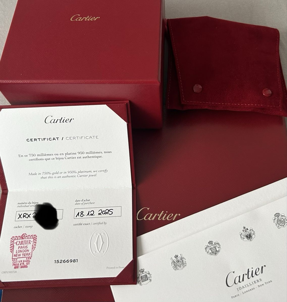 Cartier Bracelets: Cartier Love Cuff – Neuf (Voir description) à Basel par David_2019 5