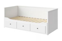 Lit banquette IKEA HEMNES blanc 80x200 / 160x200 cm