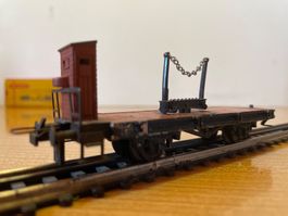 Trix Express H0 Flachwagen mit Bremserhaus