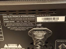 NAD T748 AV SURROUND SOUND RECEIVER mit blue ray Player 