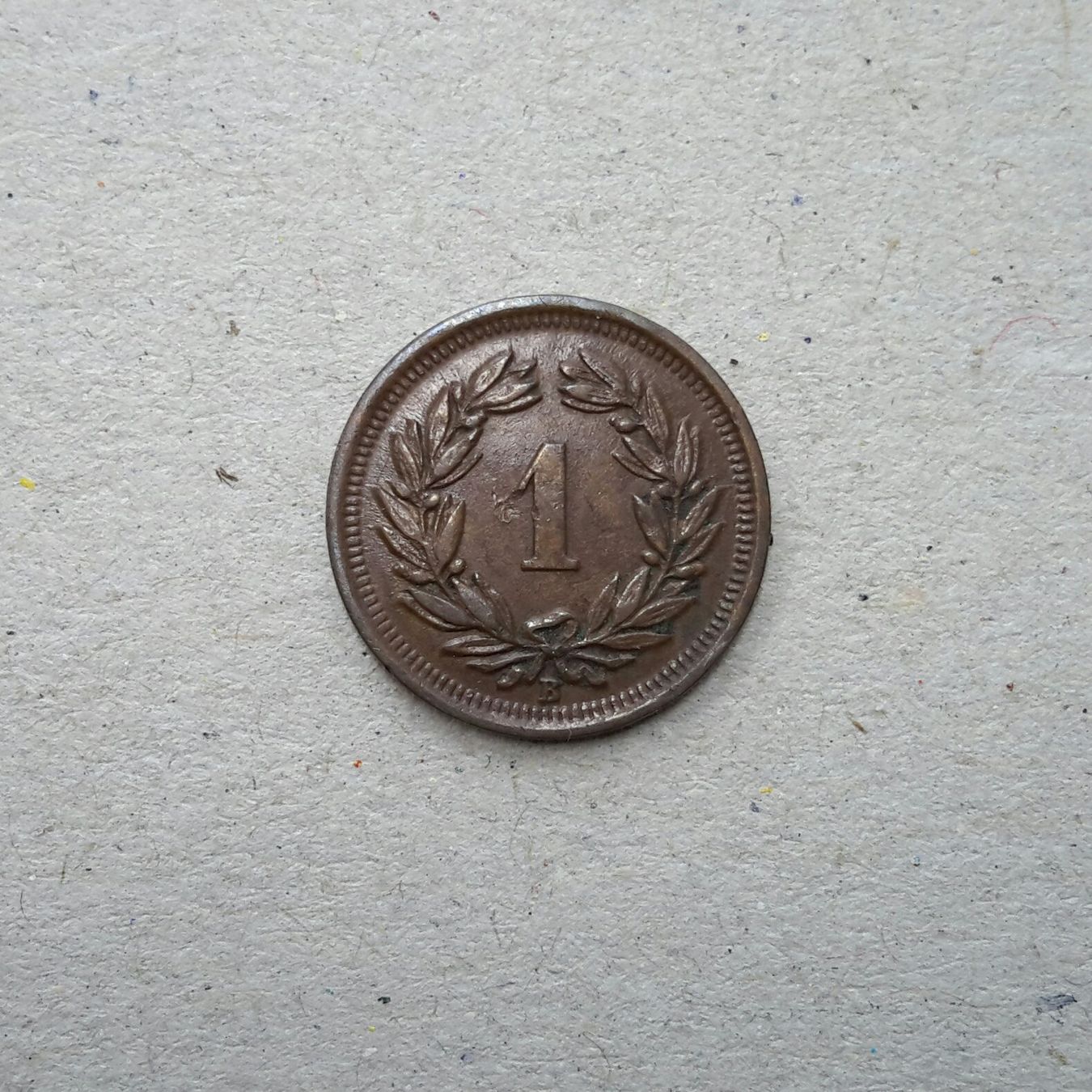 Alle Münzen: 1 Rappen 1911 , Bronze . – Gebraucht aus Burgdorf von Olli.34 1