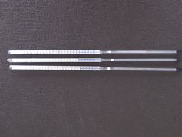 3 Labor Stabthermometer aus Glas 440mm -35Grad bis 200Grad