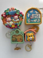 Lot de 4 Boîtes à Musique Vintage Bébé Enfant Rétro