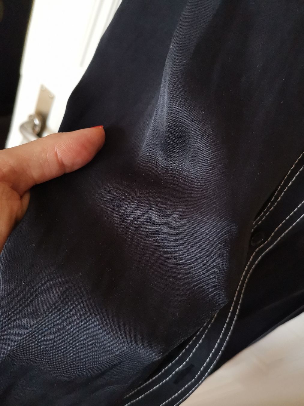 H&M Robes: Satin Viskose Leinen Hemdkleid H+M, neu – Neuf (Voir description) à Uerikon par pink_flamingo 4