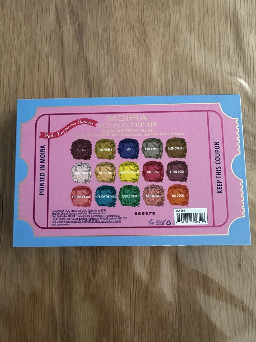 Make-up: Moira fun is in the air palette – Nuovo (secondo la descrizione) da Courgevaux venduto da missceline5 1