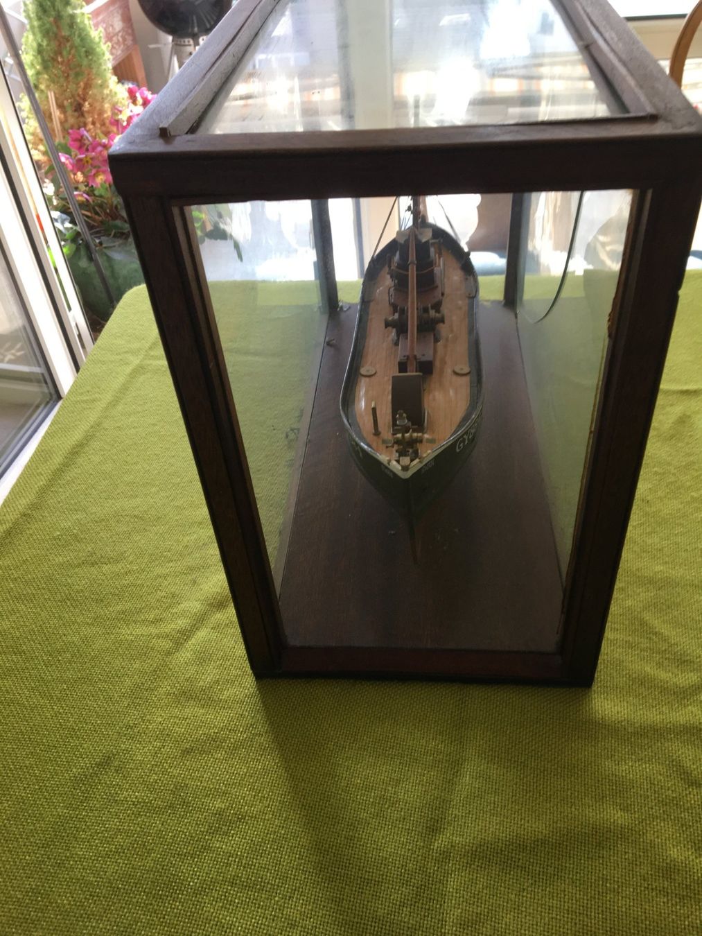 Kit di modellismo & Modellini statici: Antik Modell Schiff in Vitrine – Usato da Binz venduto da Dsc1 2