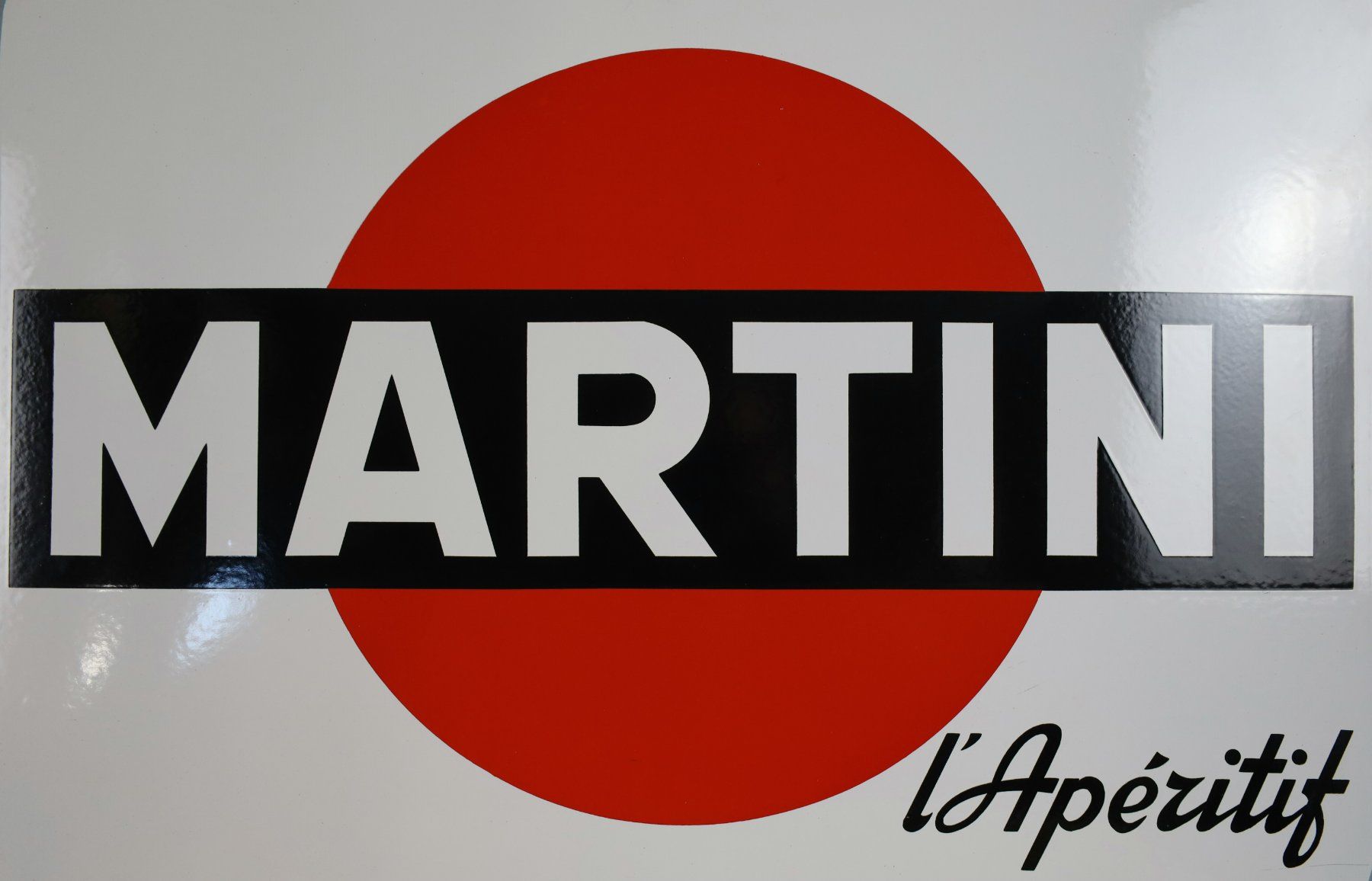 Martini Insegne: Emailschild "Martini l'Apéritif" – Usato da Birrwil venduto da brandschatz_birrwil 2
