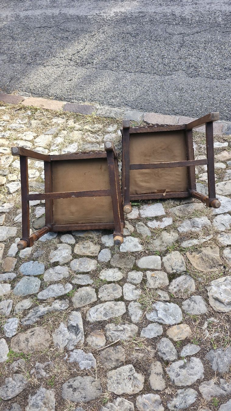 Sedie: Holzstühle mit Leder gepolstert – Usato da Birrwil venduto da maz_rb66 8