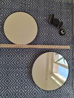 2er Set runde Spiegel mit Wandbefestigung