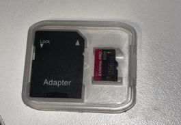 SD Karte 256GB Extreme Pro Adapter gebrauchter Zustand