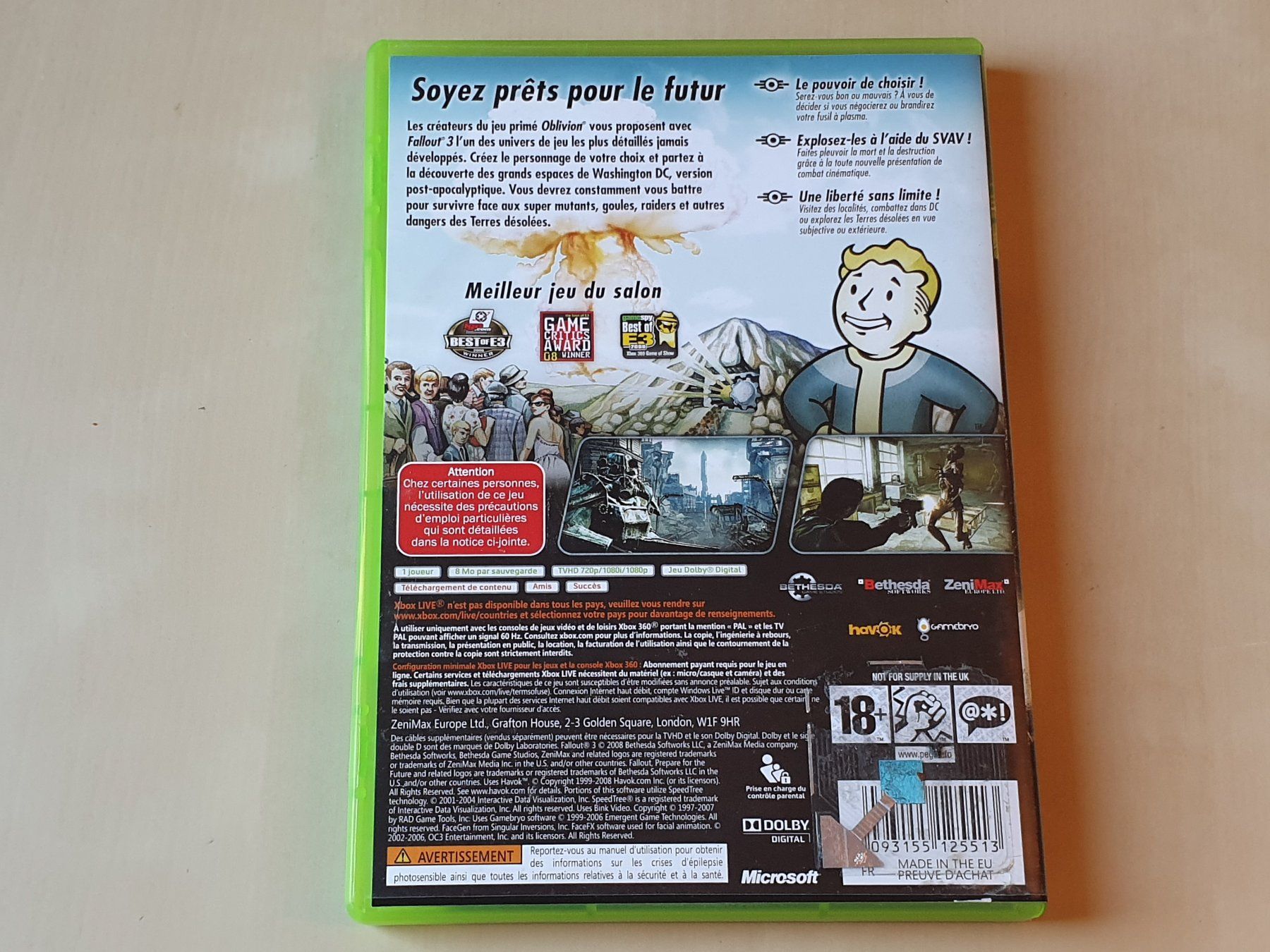 Microsoft Spiele: Fallout 3 FRA – Gebraucht aus Stansstad von collectorsshop 1