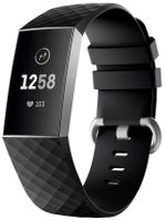 Fitbit Charge 4 Armband Silikon Black L