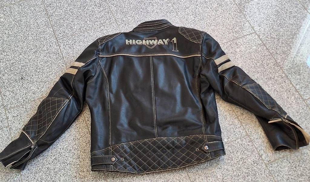 Giacche: Motorradjacke Highway, Leder, Gr. 56 – Usato da Amlikon-Bissegg venduto da Pbulgheroni 1