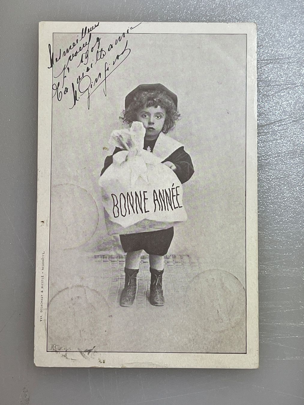 Cartoline postali: Alte Postkarte "Bonne Année" – Usato da Strengelbach venduto da Aschatan5