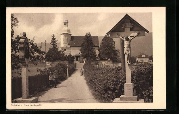 Cartoline postali: AK Solothurn, Loretto-Kapelle, 1919 – Usato da Berlin venduto da bartko-reher