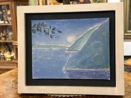 Kleines Ölgemälde „Am Genfersee“ Eugen Willi, datiert 1977