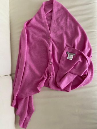 Poncho Pink Cashmere Gemisch