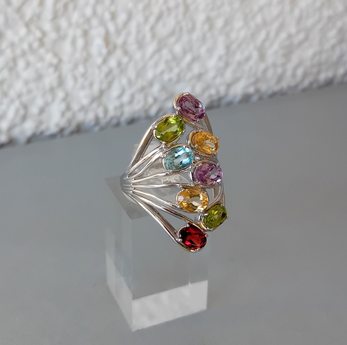 Anelli: Ring Silber mit echten Edelsteinen – Usato da Stans venduto da wer_fd5f