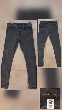  H&M Shaping Skinny Jeans Dunkelgrau