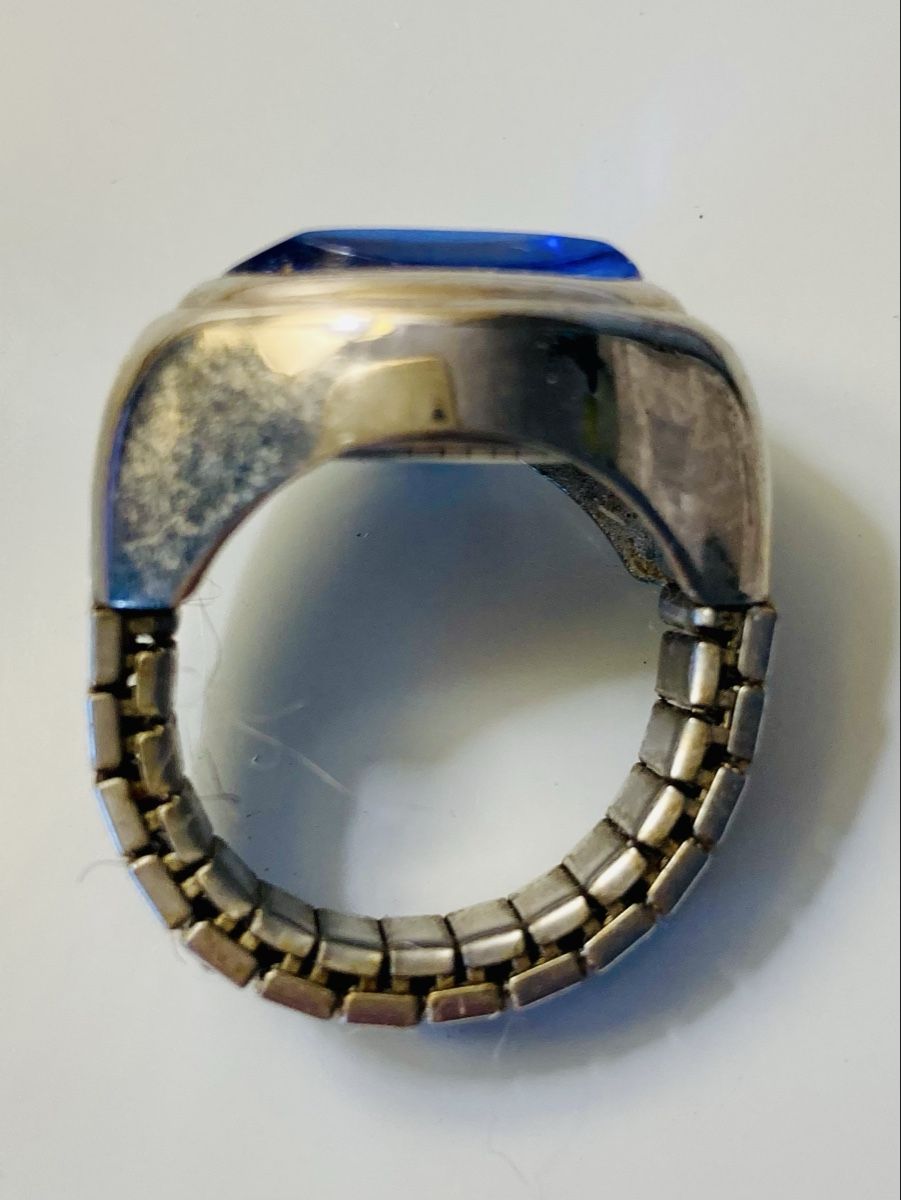 Anelli: Silberner Ring mit Uhr – Usato da Basel venduto da elocin4791 4