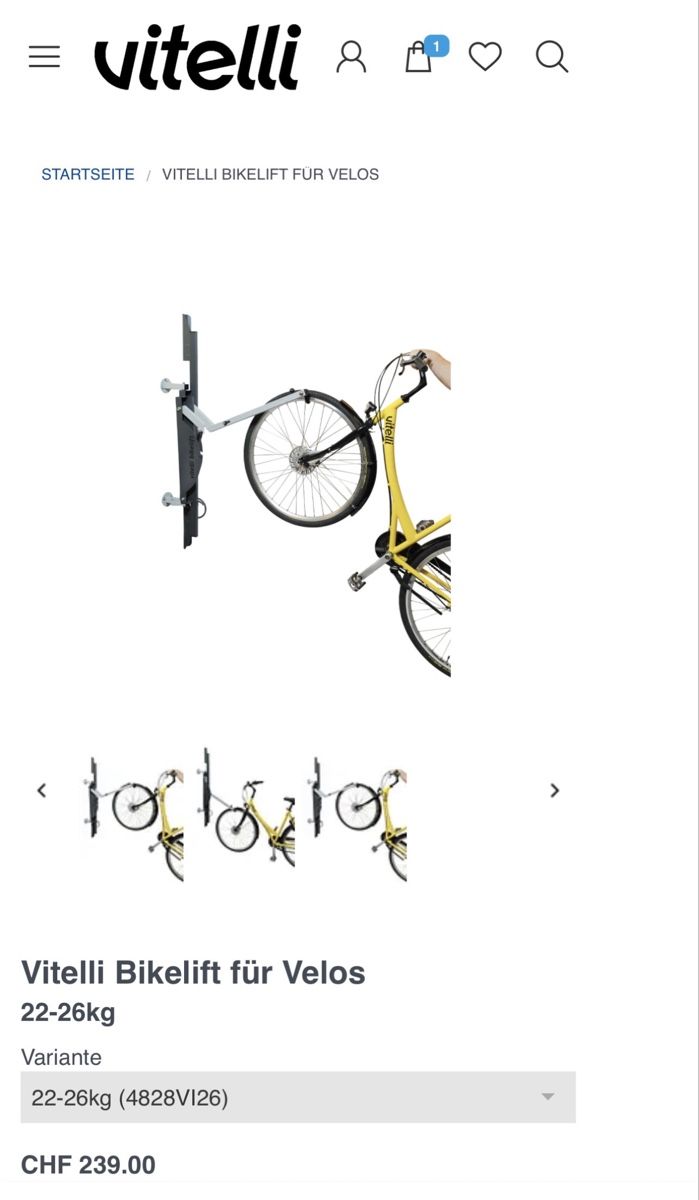 Travi: Vitelli Bikelift – Usato da Steinen venduto da Tschanni0 1