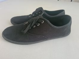 Anna Field  Freizeitschuh Stoff zum Binden Schwarz Gr. 40