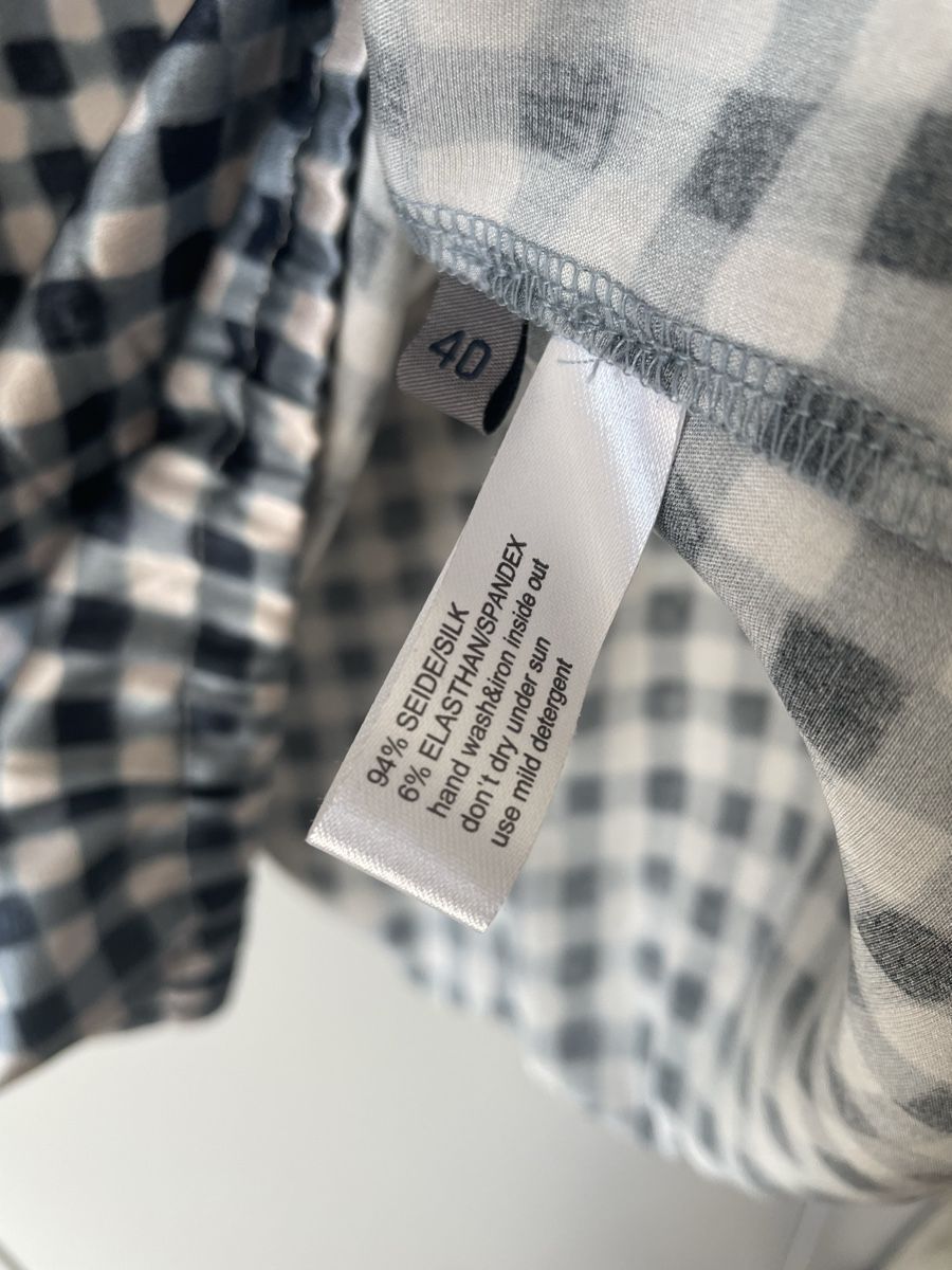 Camicette: FFC Edle Seidenbluse Gr. 40 – Karo / Gingham – Usato da Neukirch an der Thur venduto da bee88 3