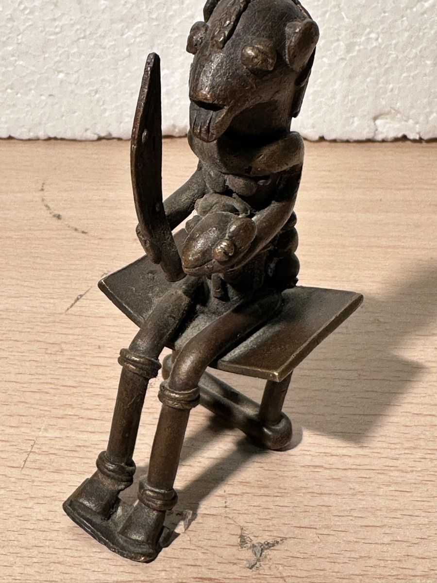 Figuren: Statuette africaine bronze,  9 cm. – Gebraucht aus Lausanne von artnouveau04 3