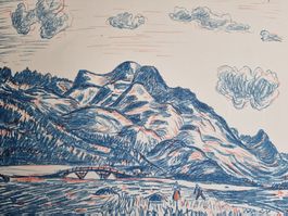 E. KEMTER LITHOGRAPHIE SIGNIERT