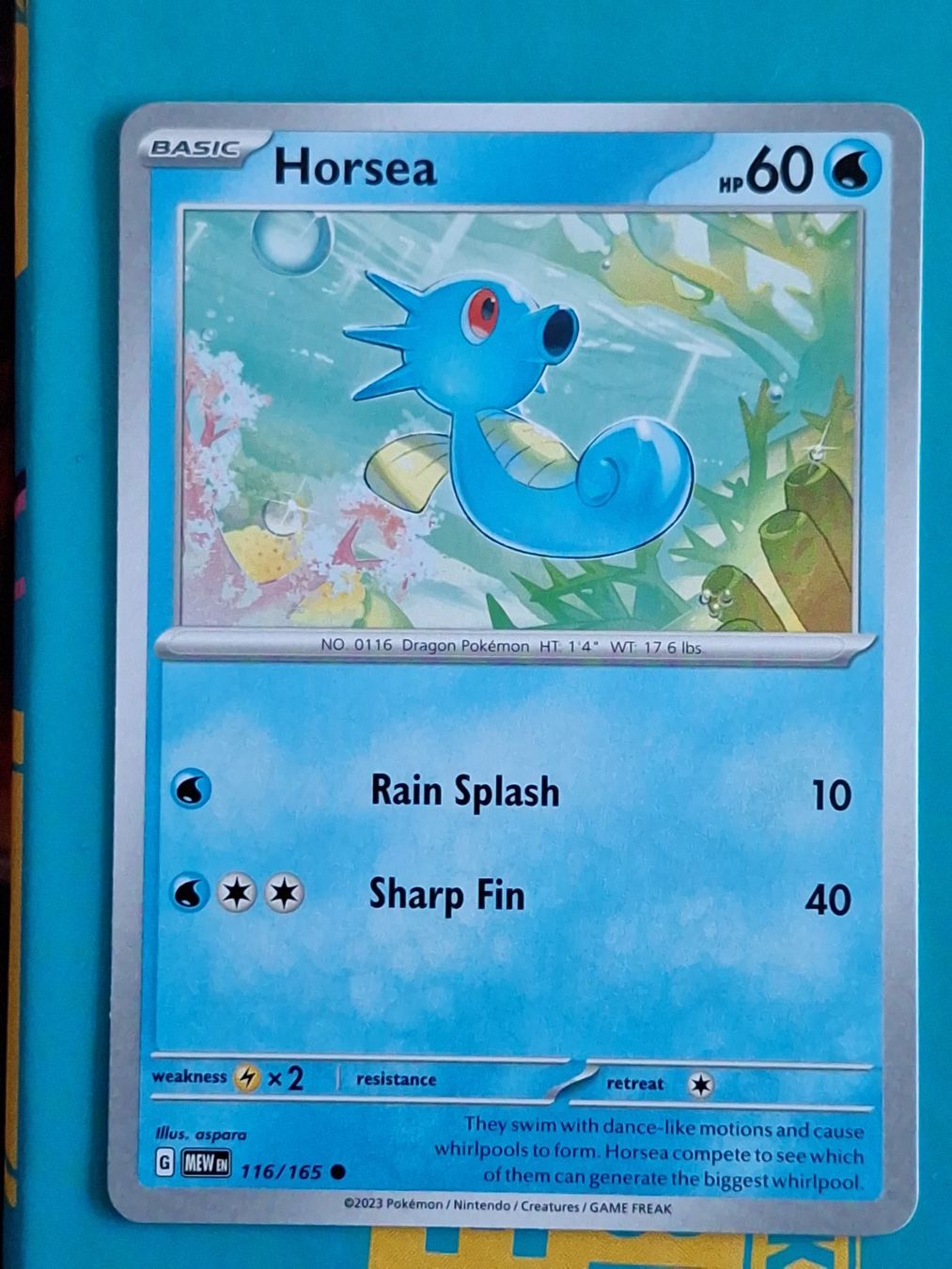 Pokémon Carte collezionabili: Horsea Seeper - Pokemon Mew 151 – Usato da Altstätten SG venduto da GGsGameshop