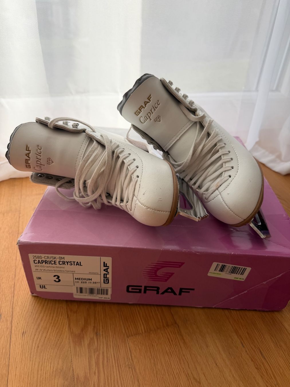 Graf Schlittschuhe: Eislaufschuhe Graf Caprice Crystal gross 35 – Gebraucht aus Kreuzlingen von fra_95nj 4