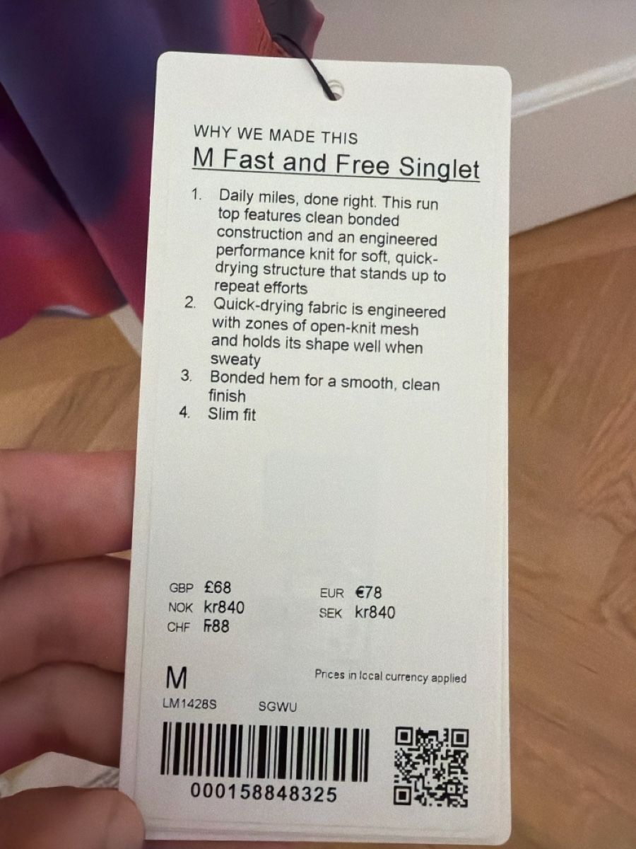 Lululemon T-Shirts: Lululemon Free Singlet – Neu (gemäss Beschreibung) aus Zürich von L13 2