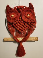 Deko Makramee Eule handmade