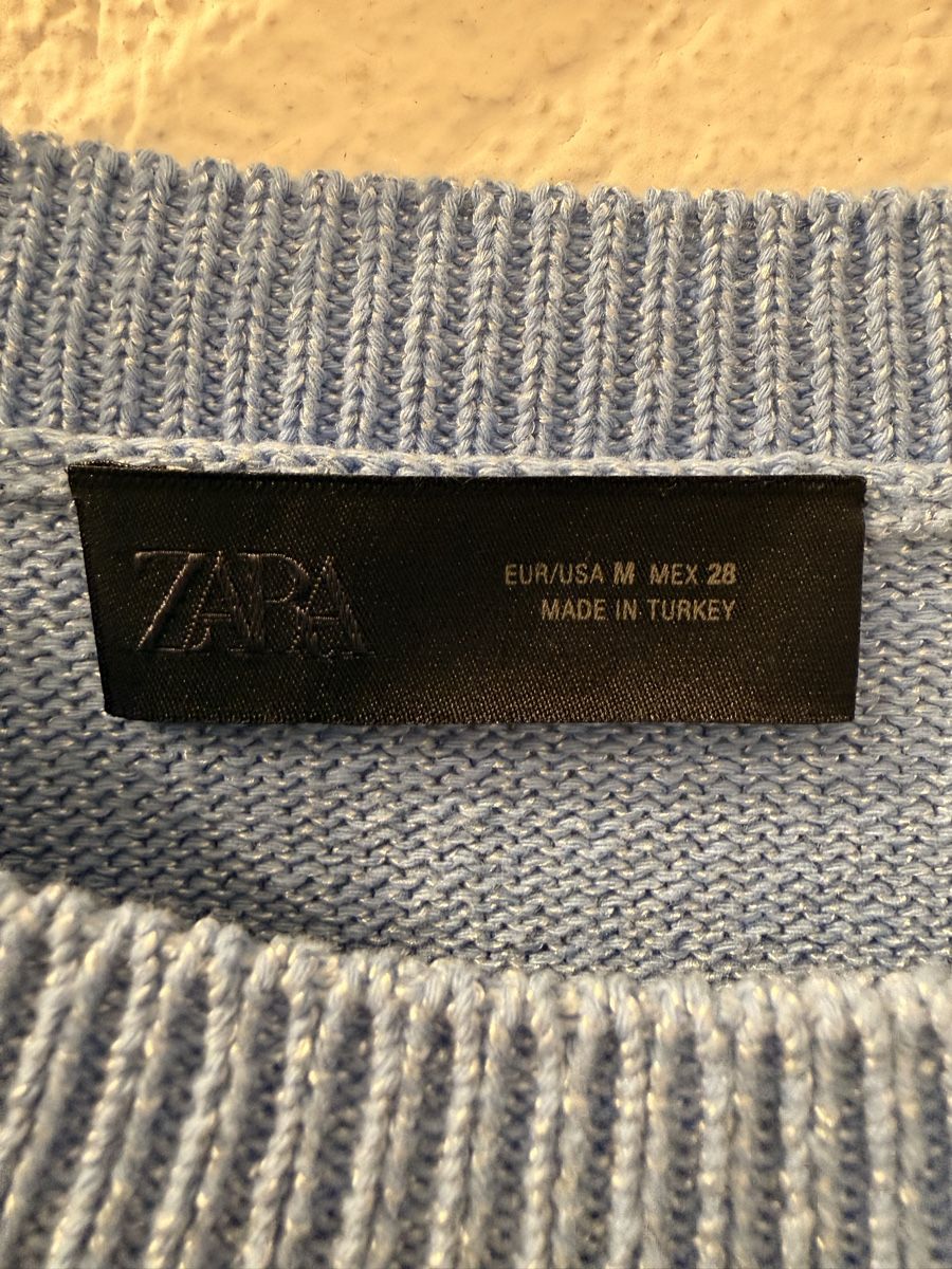 Zara Maglioni & Felpe: Zara Strickpullover nekurzarm hellblau Grösse M neu – Nuovo (secondo la descrizione) da Wallbach venduto da Stefanie81 2