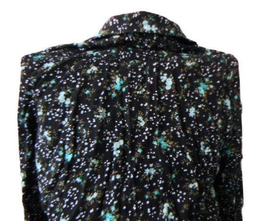 Vestiti & Gonne: Gr. 122 / 128 BlusenKleid mit türkis Blümchen – Usato da Basel venduto da FRAU.ZAUBER.MOND 7