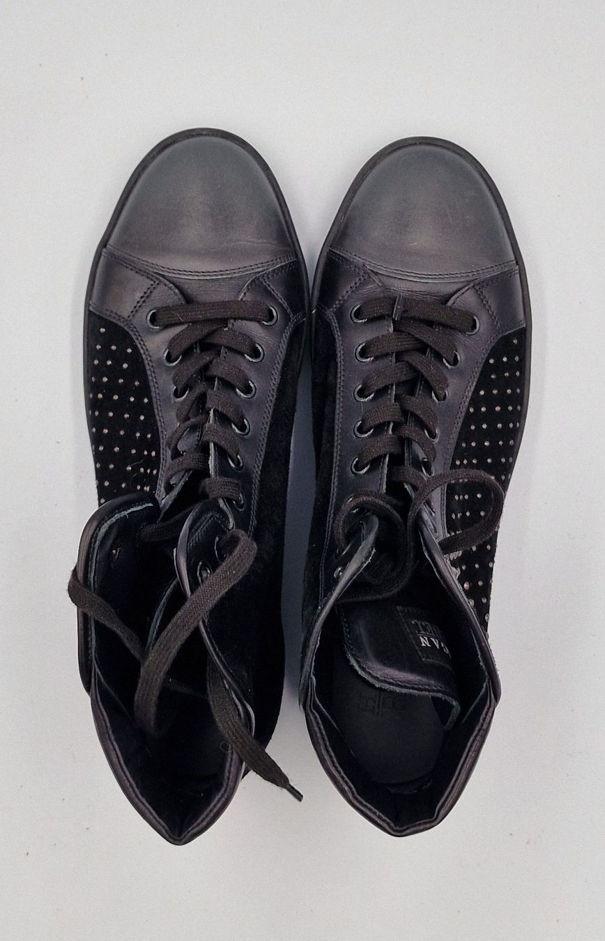 Hogan Scarpe da uomo: Hogan Schwarze Wildleder-Leder  Sneaker, Grösse 40 – Usato da Affeltrangen venduto da Szafaoli 5