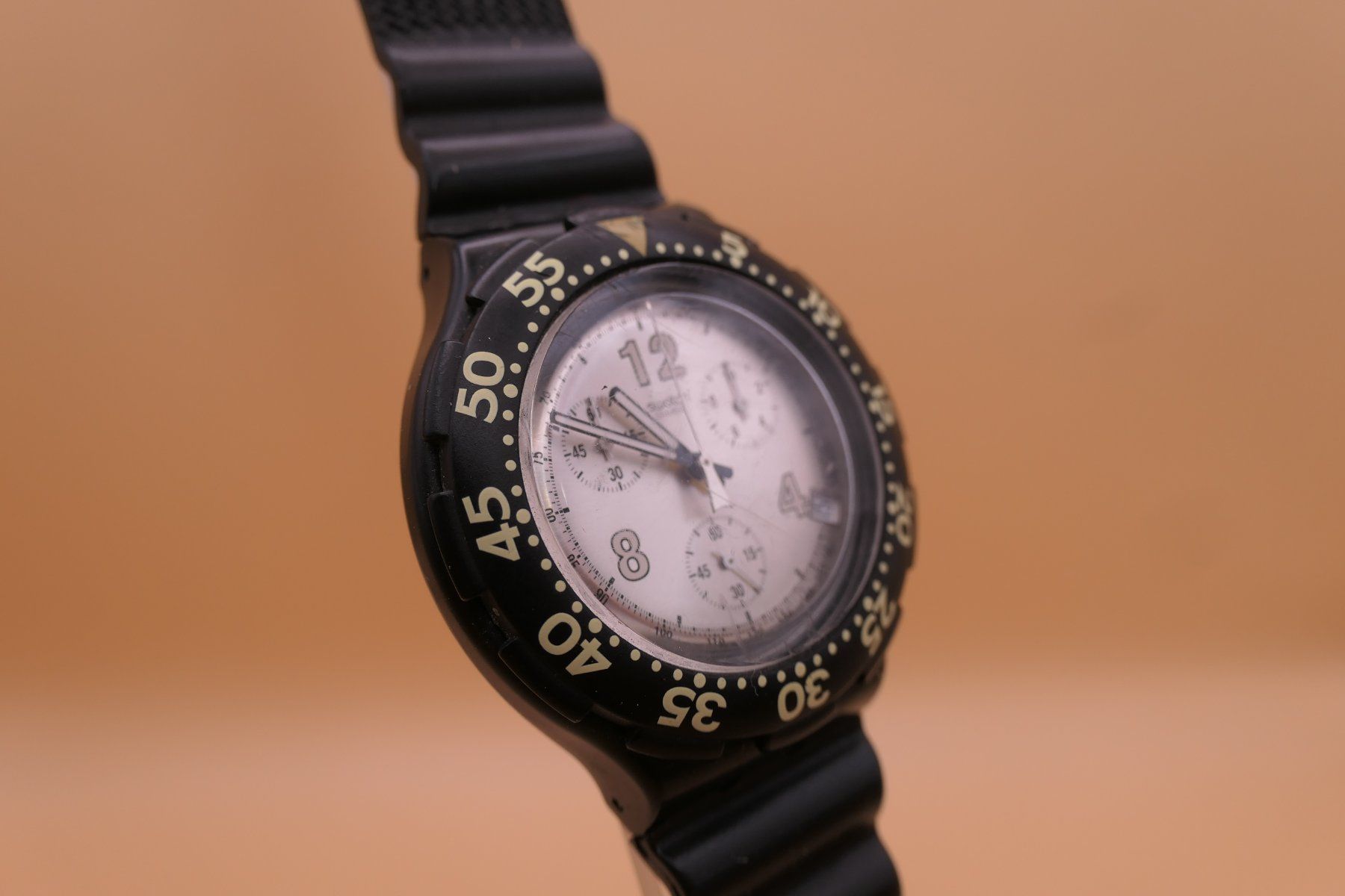 Swatch Uhren: Swatch Aqua Chrono, neue Batterie – Gebraucht aus Thun von CHRONOTIKA 2