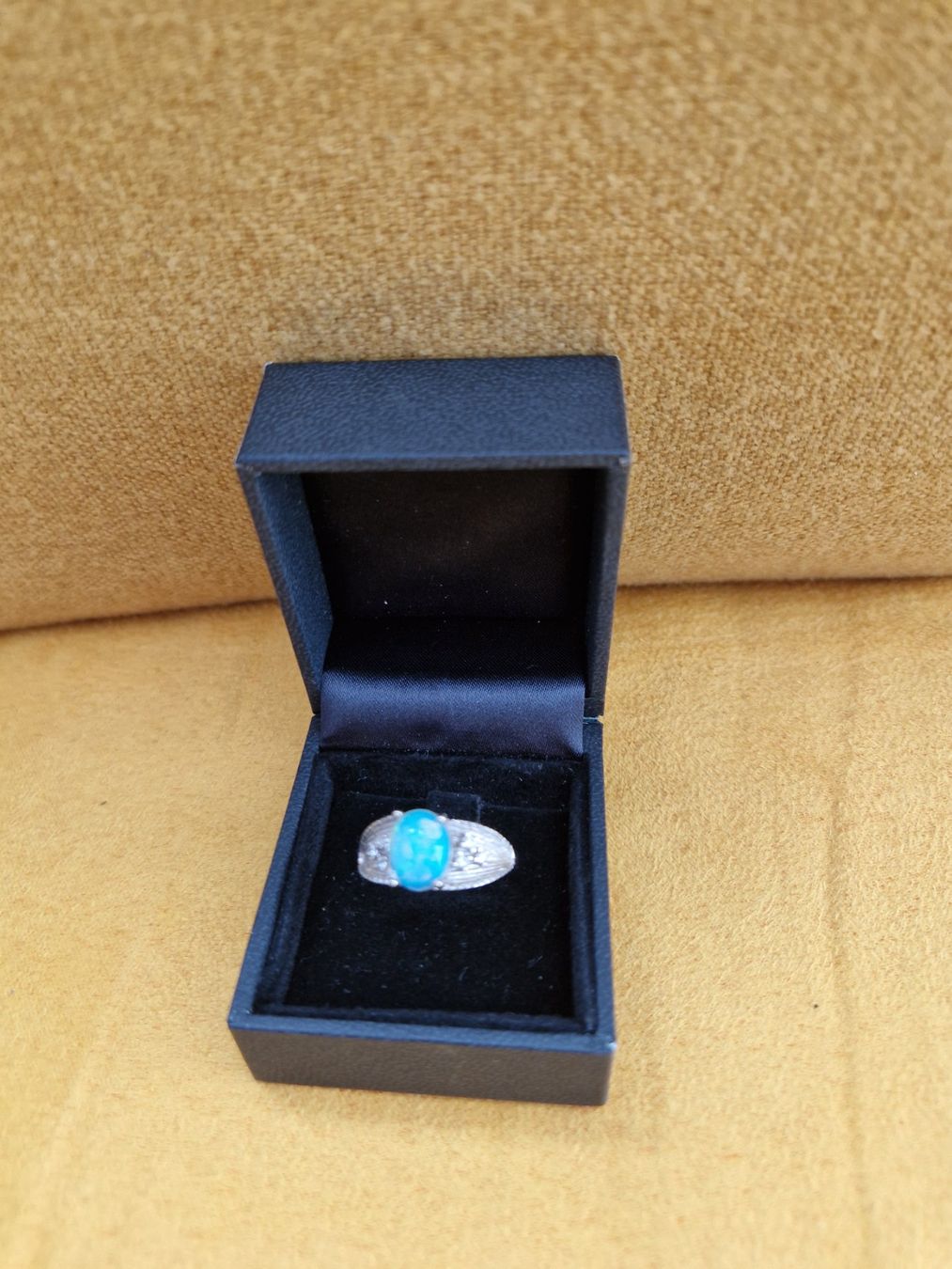 Anelli: Bague argent avec pierre opal - Taille réglable! (59) – Nuovo (secondo la descrizione) da Bulle venduto da EdelweissandRoses