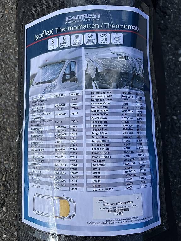 Ford Tappeti & Tappetini: Thermomatten zu Ford Transit – Usato da Rotkreuz venduto da Myshop4all 1