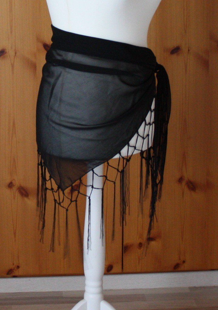 Foulard & Sciarpe: Schultertuch Bauchtanztuch schwarz – Usato da Flüelen venduto da Diversicum-Vintage 7